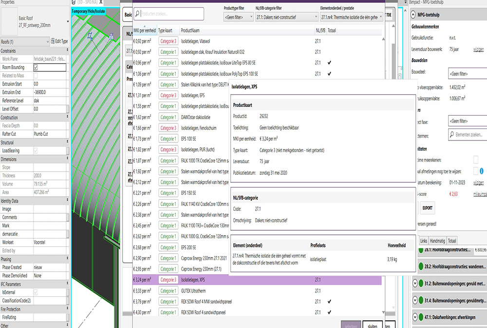 CO2 reporting with building models